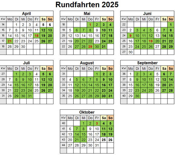 Fahrplan 2025